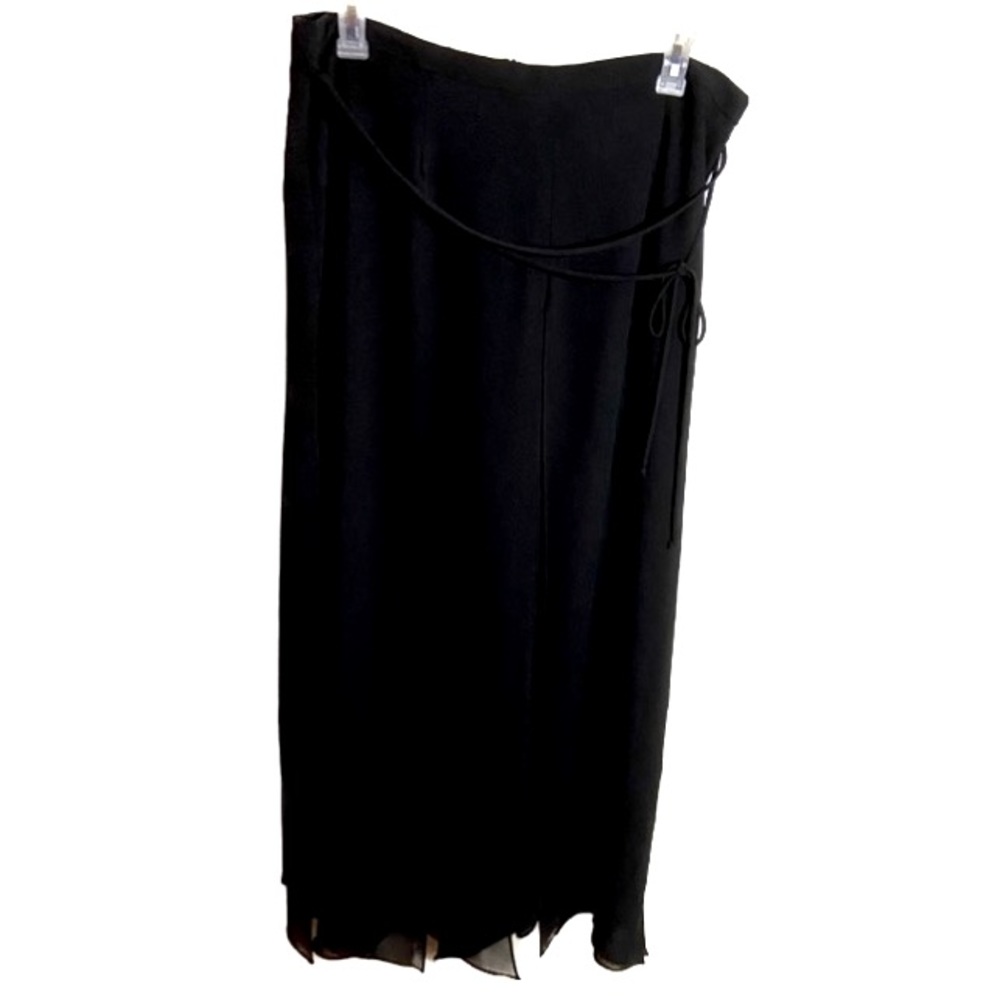 ANOTHER THYME 3 Piece Set Sheer~Jacket Beaded~Shell Wide-Leg Pants~Sheer Overlay - Picture 5 of 10